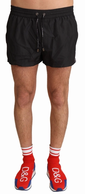 Dolce & Gabbana Elegant KING Motive Swim Men's Trunks