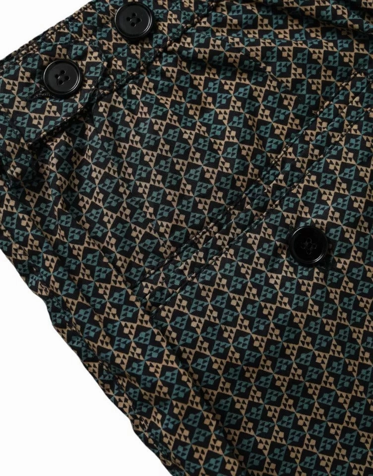 Dolce & Gabbana Patterned Beachwear Swim Shorts Men's Swimwear