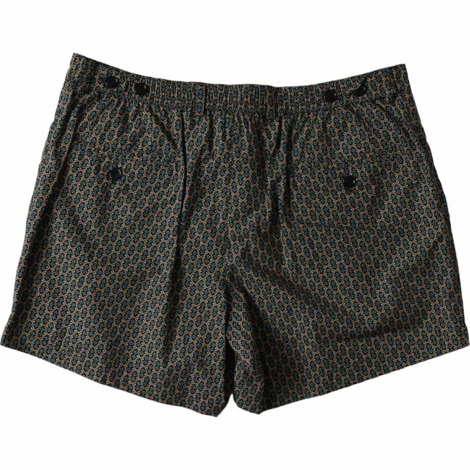 Dolce & Gabbana Patterned Beachwear Swim Shorts Men's Swimwear