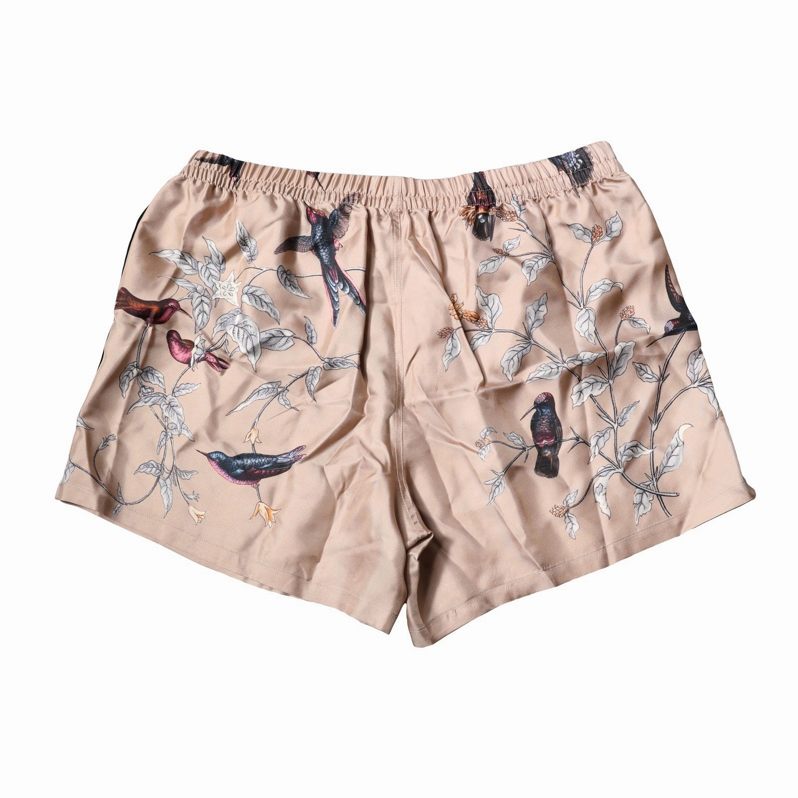 Dolce & Gabbana Peach Birds Printed Beachwear Shorts Men's Swimwear