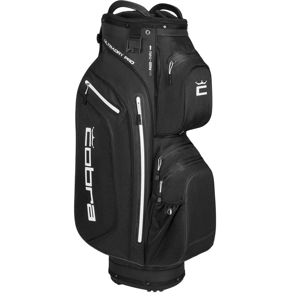 Cobra Ultradry Pro Waterproof Cart Bag - Black/White, Golf club fitting near me