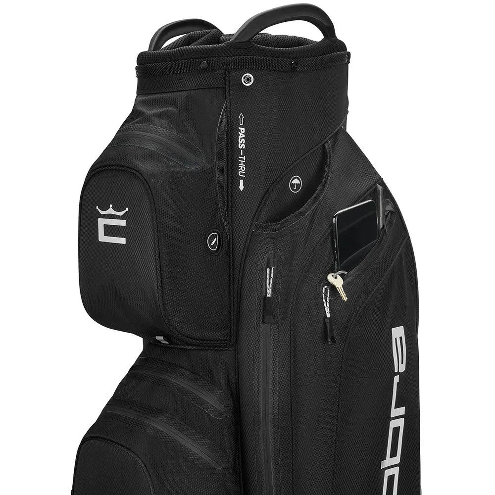 Cobra Ultradry Pro Waterproof Cart Bag - Black/White, Recycled golf balls