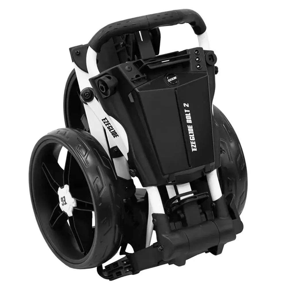 EzeGlide Bolt 2 3-Wheel Push Trolley - Gloss White/Black, Best waterproof golf shoes for walking