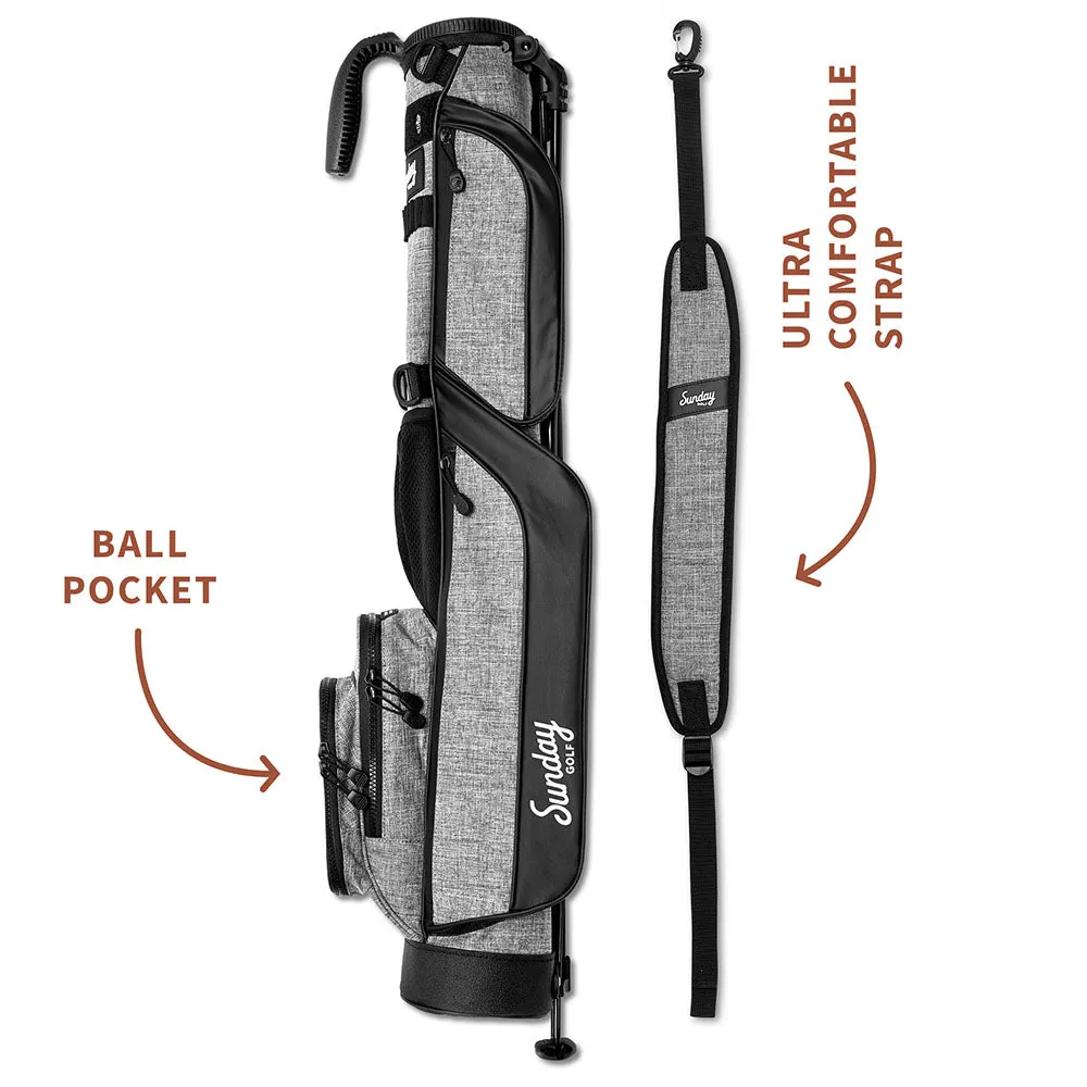Sunday Golf Loma Pencil Stand Bag - Heather Grey, Bluetooth golf speaker, Golf rain gloves