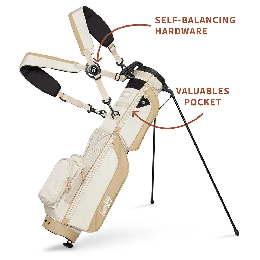 Sunday Golf Loma XL Pencil Stand Bag - Toasted Almond, Golf rule book 2024, Golf vest for men
