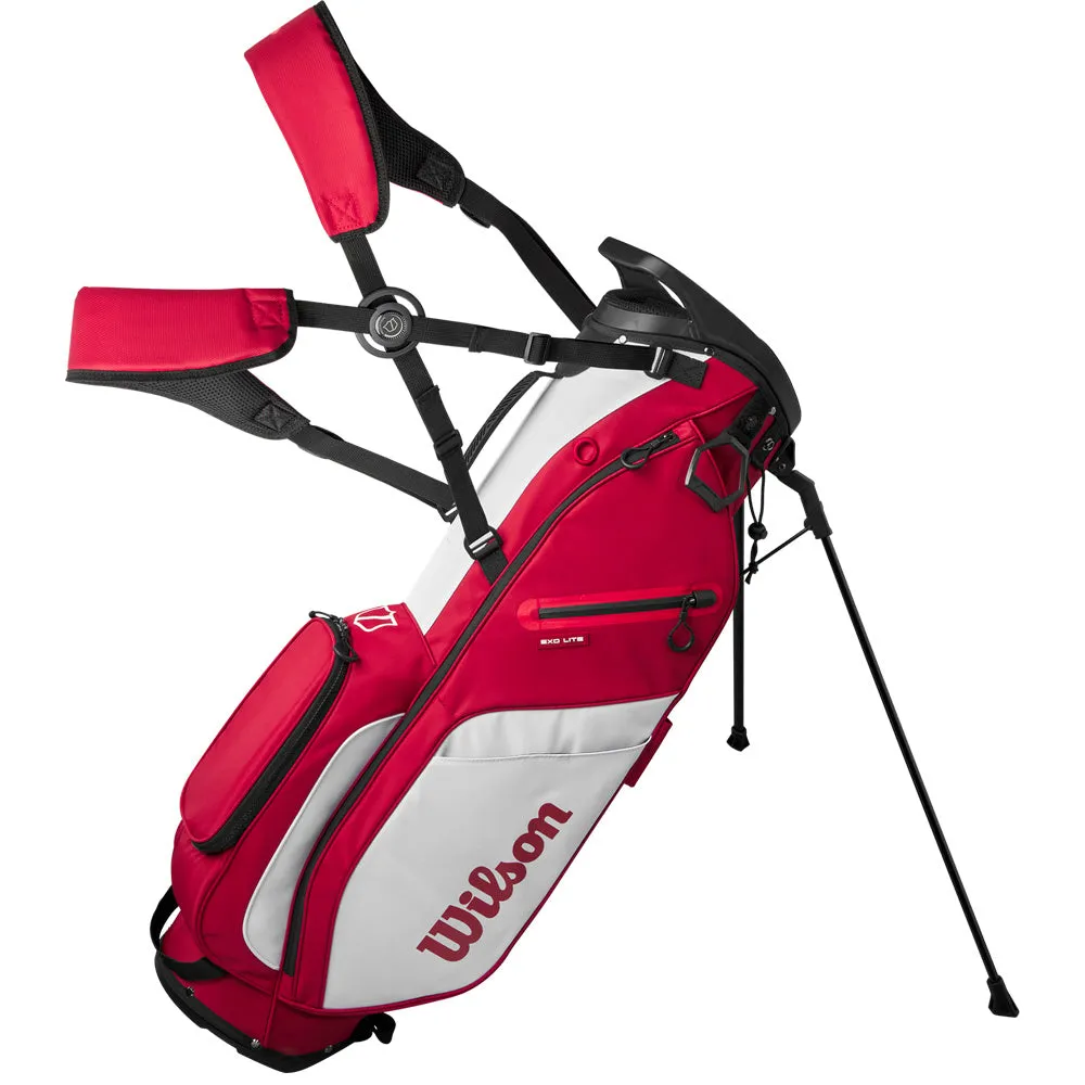 Wilson Exo Lite Stand Bag - Staff Red, Golf balls for distance