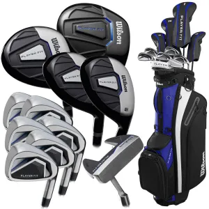 Dont Miss Wilson Player Fit 12-Piece Cart Bag Package Set - Graphite Style Meets Function, Golf ball markers, Titleist Pro V1 golf balls, FootJoy golf shoes