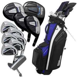 Dont Miss Wilson Player Fit 12-Piece Stand Bag Package Set - Steel Final Call, Eco-friendly golf tees, Senior golf clubs