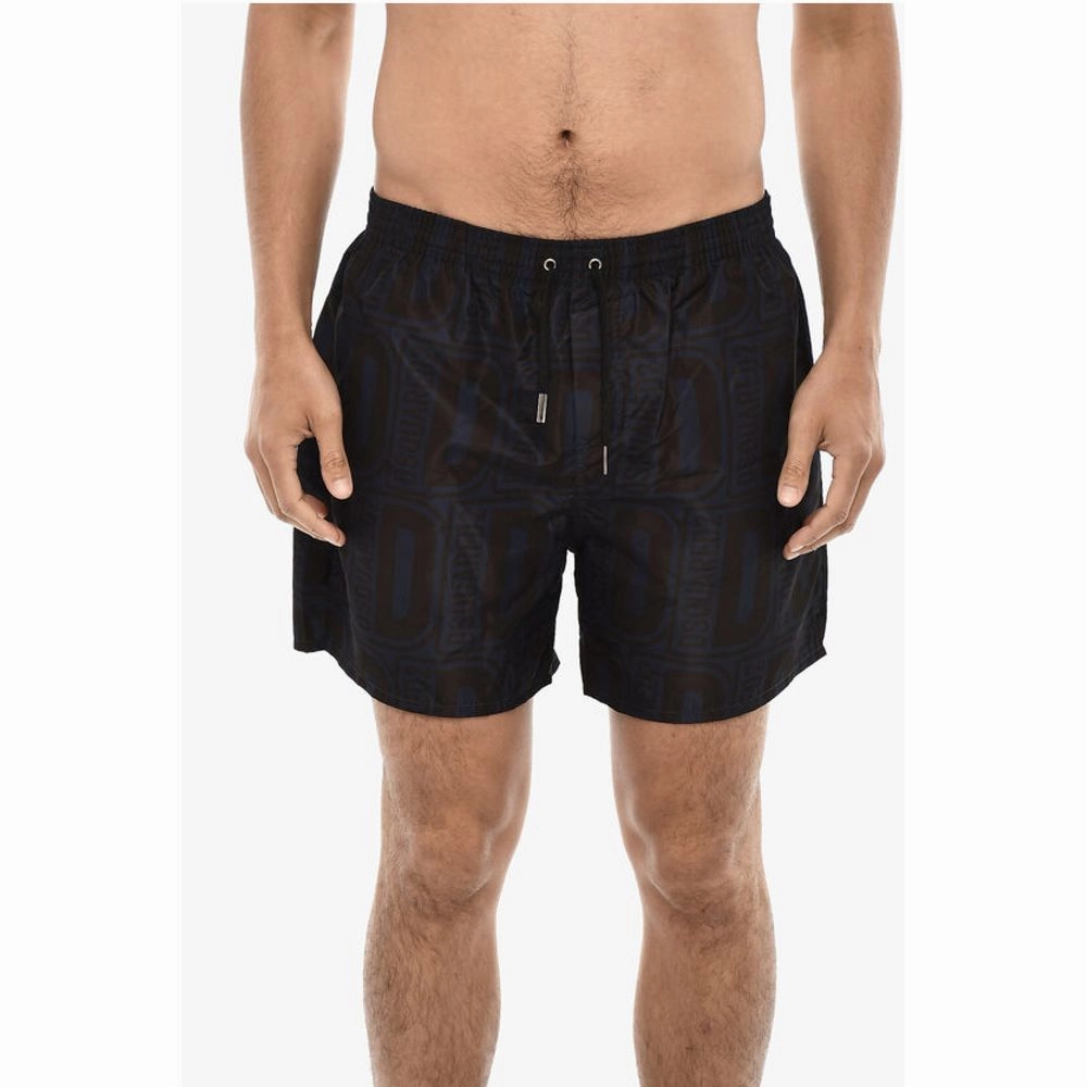 Dsquared Allover Logo Print MIDI Men's Swimshorts