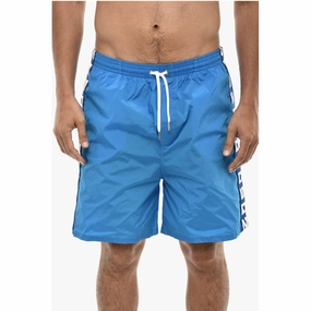 Dsquared Boxer Swimsuit With Logoed Contrasting Men's Bands
