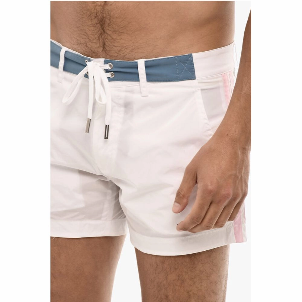 Dsquared Contrasting Bands MIDI Swim Men's Shorts