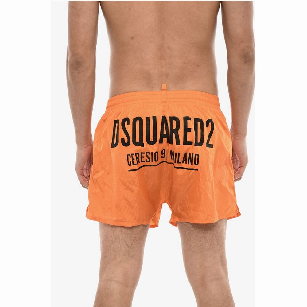 Dsquared Logo Print MIDI Boxer Men's Swimsuit