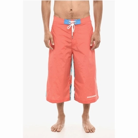 Dsquared Maxi Swim Shorts With Tie Dye Men's Print
