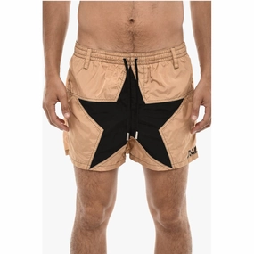 Dsquared Nylon Swim Shorts with Maxi Frontal Men's Star