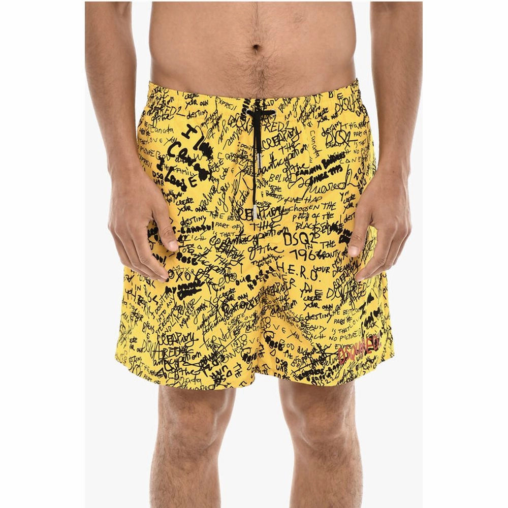 Dsquared Printed SCRIBBLE Swim Men's Shorts