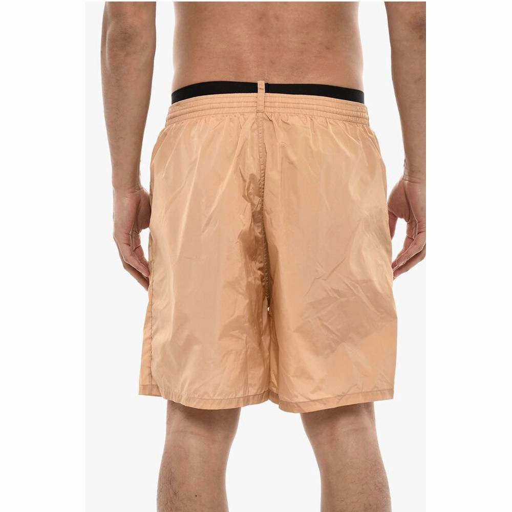 Dsquared Slip Swimshorts With Logoed Contrasting Men's Waistband