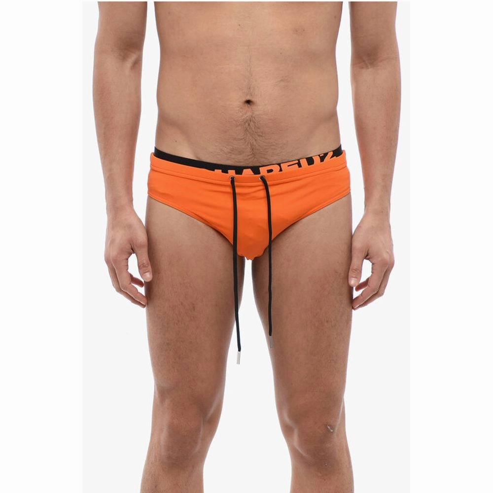 Dsquared Swim Brief with Logoed Elastic Men's Band