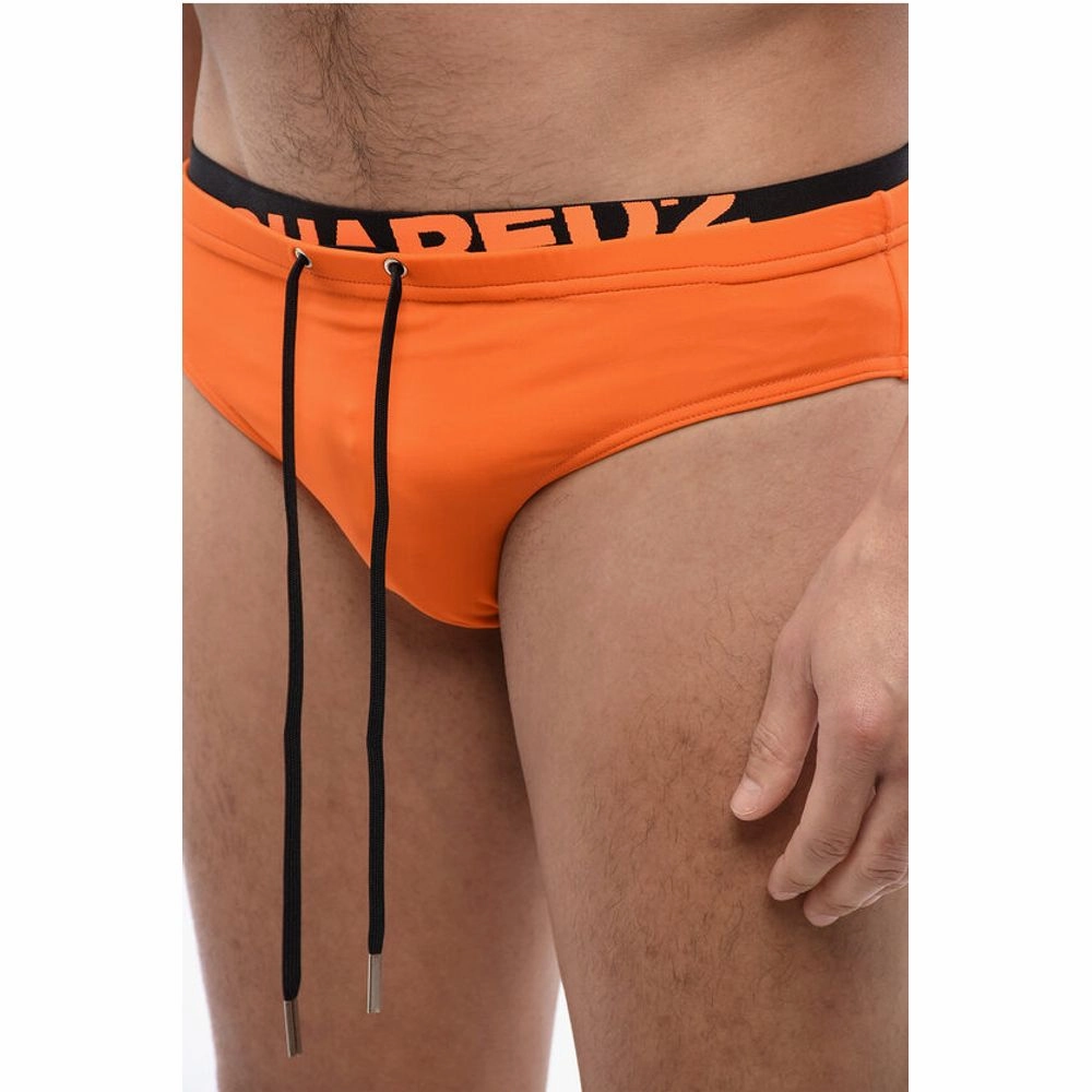 Dsquared Swim Brief with Logoed Elastic Men's Band