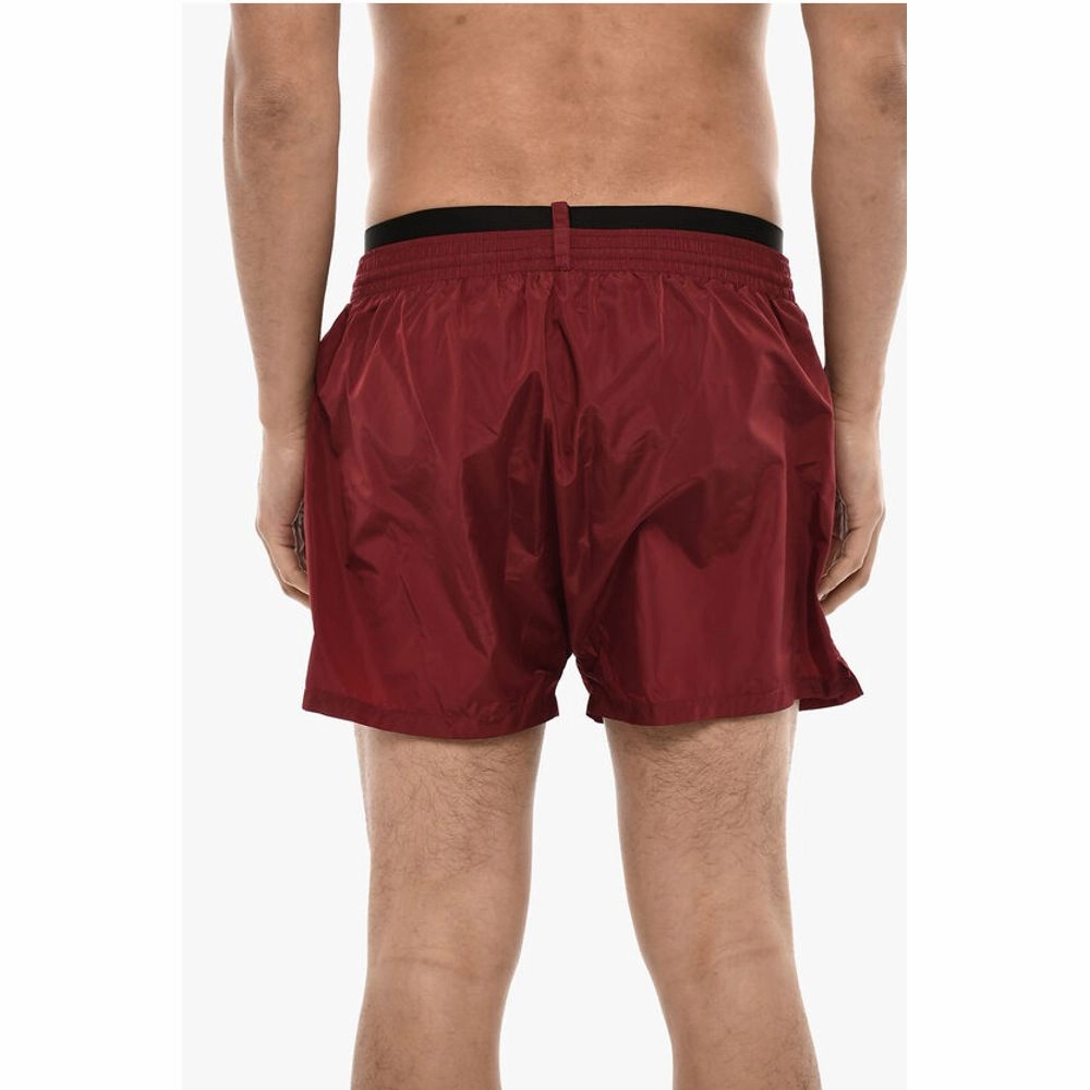Dsquared Swimshorts With Logoed Contrasting Men's Band