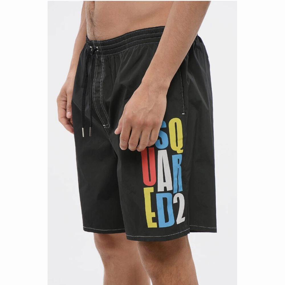 Dsquared Swimshorts with Multicolored Men's Print