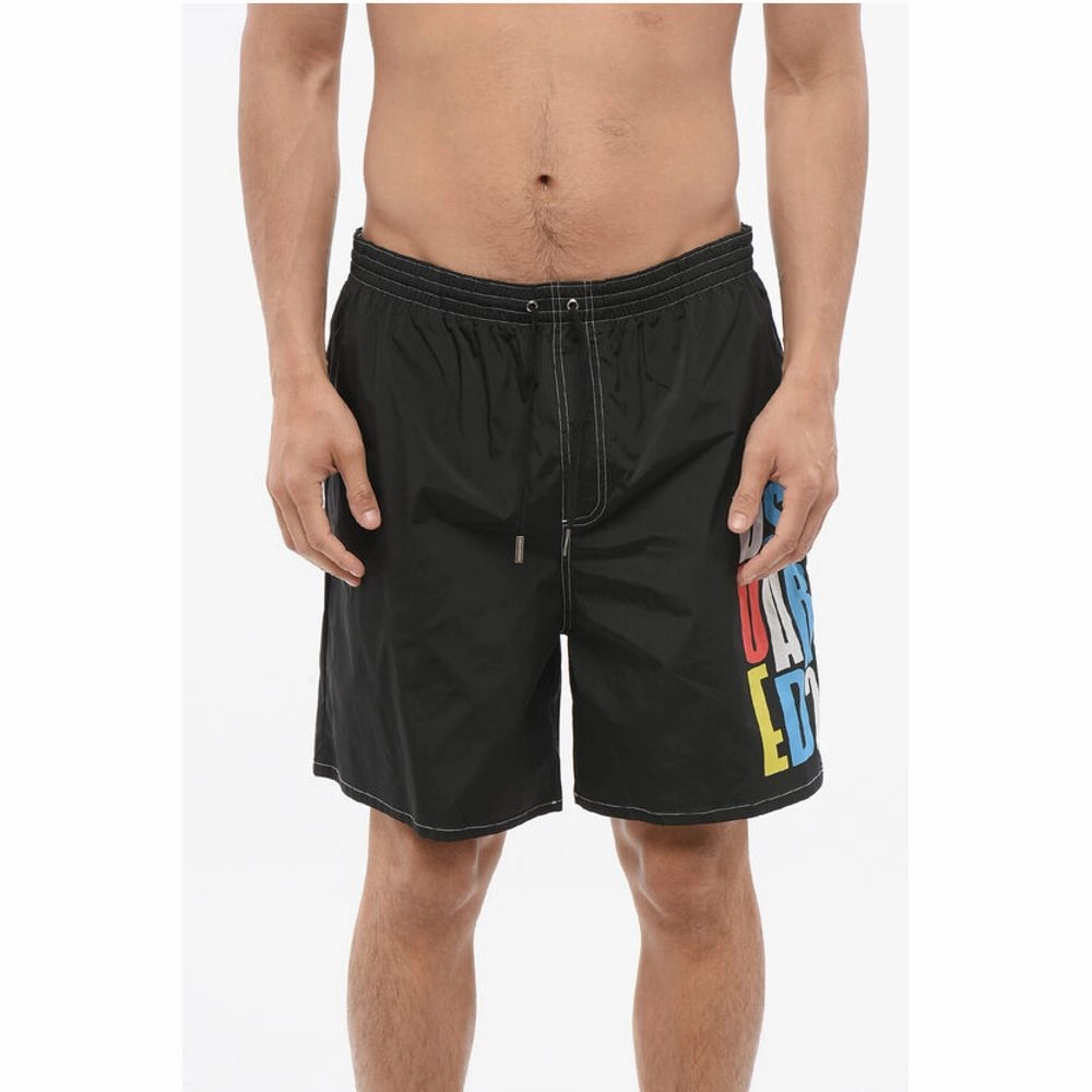 Dsquared Swimshorts with Multicolored Men's Print