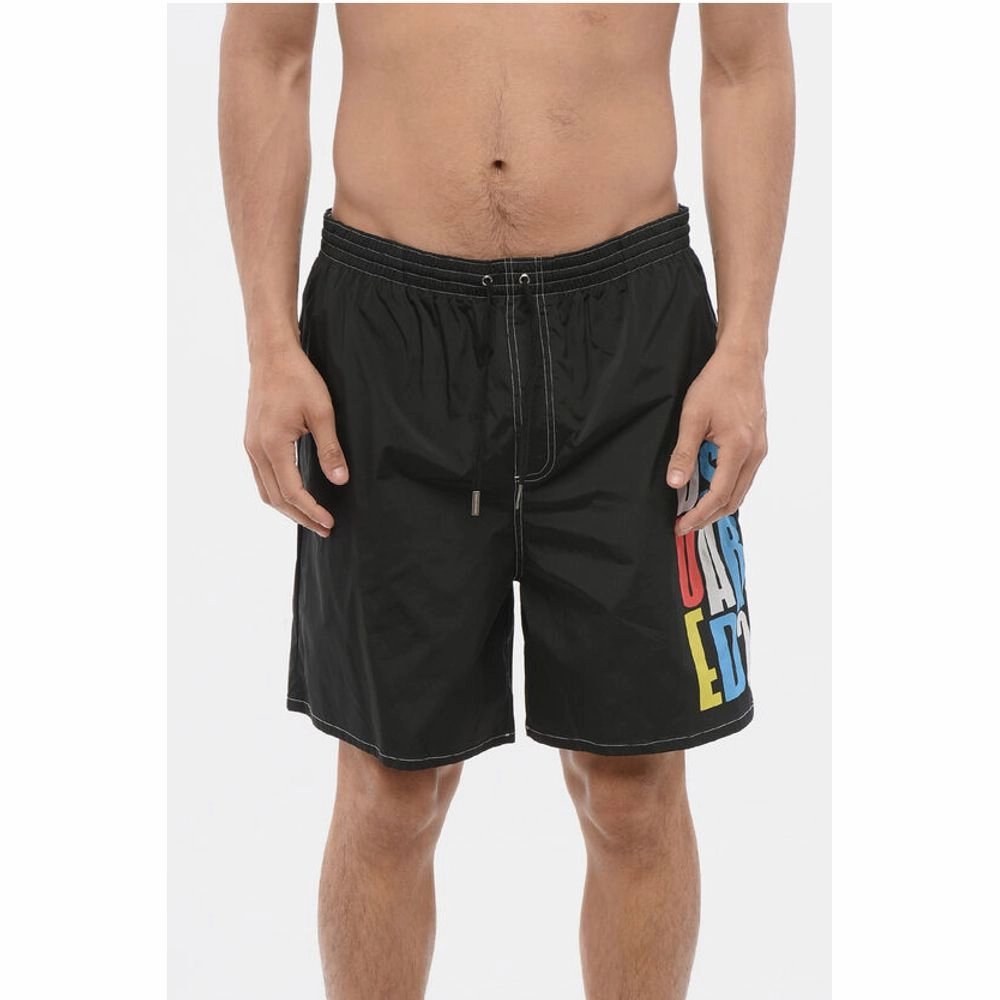 Dsquared Swimshorts with Multicolored Men's Print