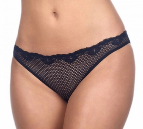 Duet Lace Low-Cut Bikini In Black