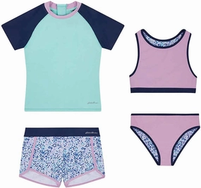Eddie Bauer Little Girl's 4-Piece Mix & Match Swim Set
