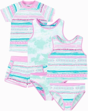 Eddie Bauer Little Girl's 4-Piece Mix & Match Swim Set