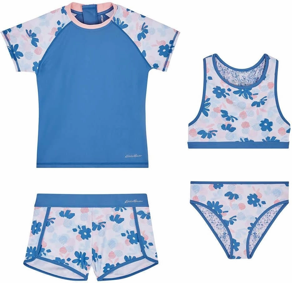 Eddie Bauer Little Girl's 4-Piece Mix & Match Swim Set