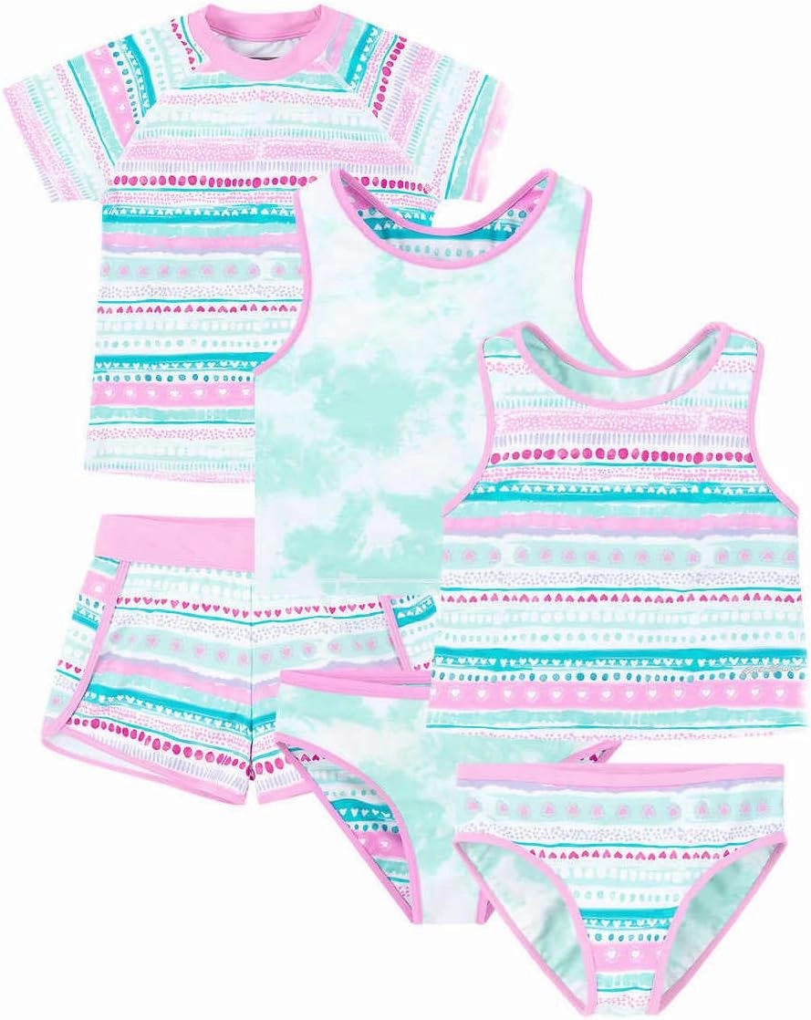Eddie Bauer Little Girl's 4-Piece Mix & Match Swim Set