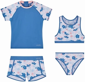 Eddie Bauer Little Girl's 4-Piece Mix & Match Swim Set