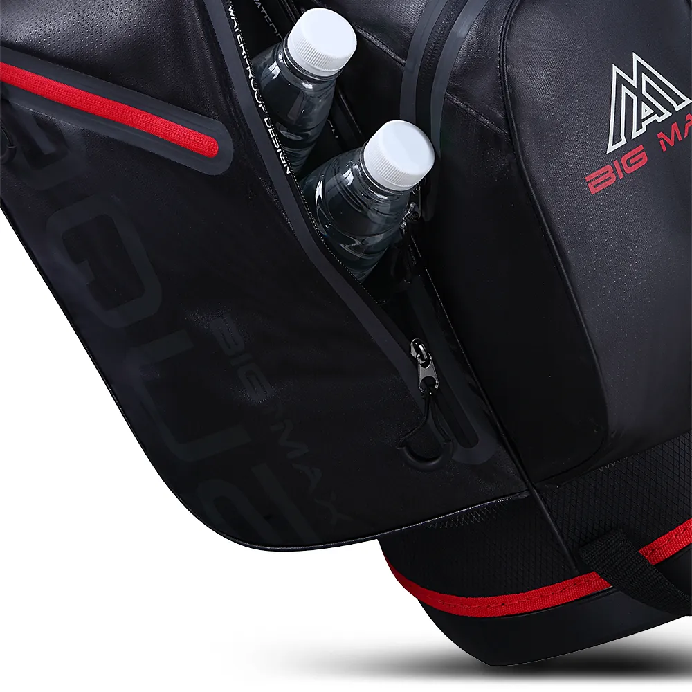 Big Max Aqua Seven G Waterproof Stand Bag - Black, Golf fitness equipment, Yellow golf balls