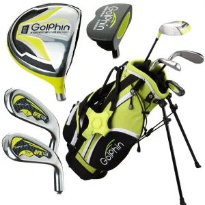 Editor-Loved GolPhin GFK 526 Junior 5-Piece Package Set (Ages 5-6) - Lime Green Act Fast, Golf launch monitor, Cheap golf equipment, Waterproof golf bag cover