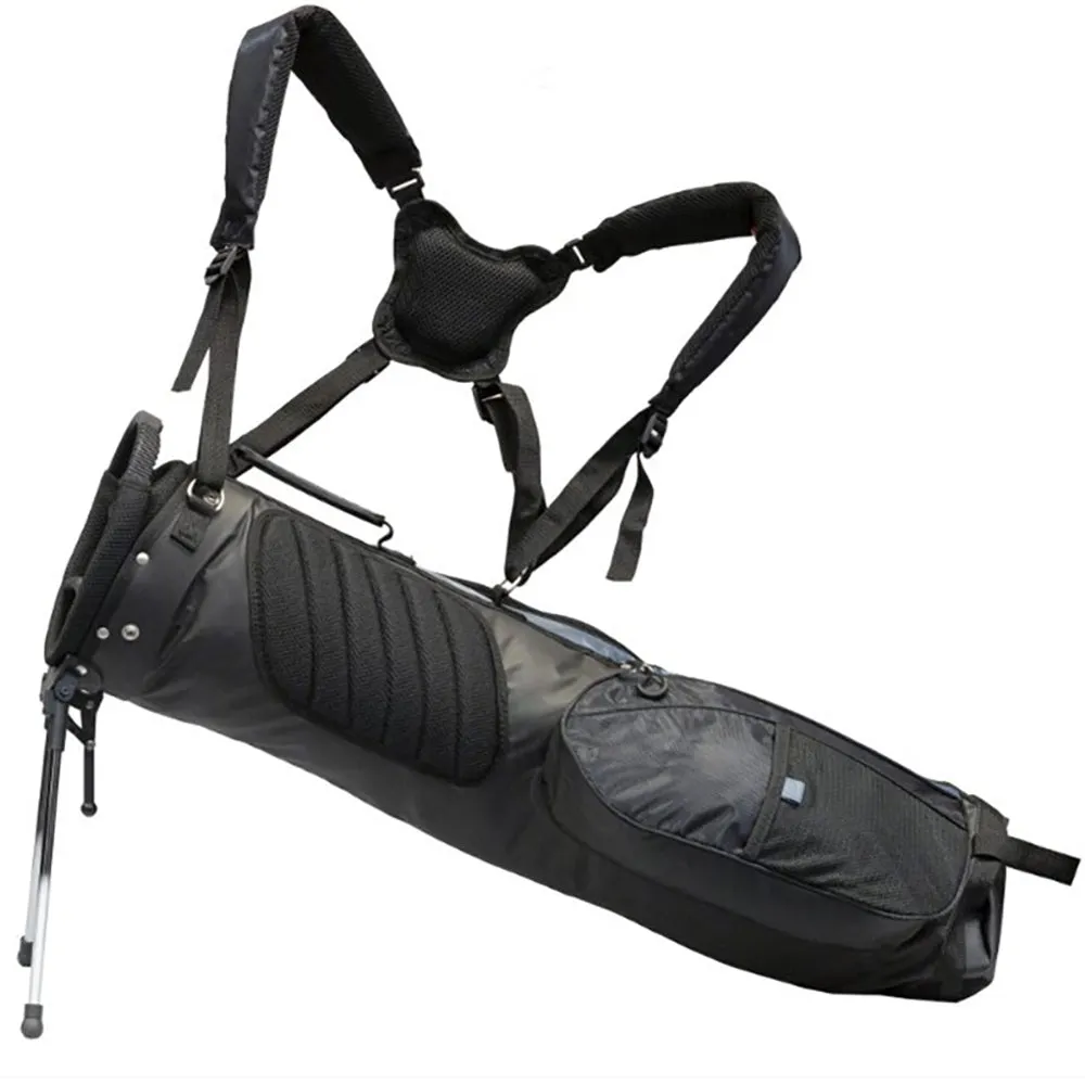 Longridge 7" Tri Lite Sunday Carry Bag - Black/Silver, TaylorMade golf clubs