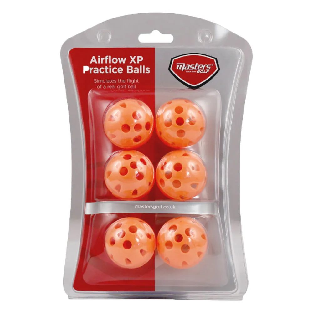 Masters Airflow XP Practice Balls (6 Pack) - Orange, Golf gear for seniors, What golf ball is best for high handicappers