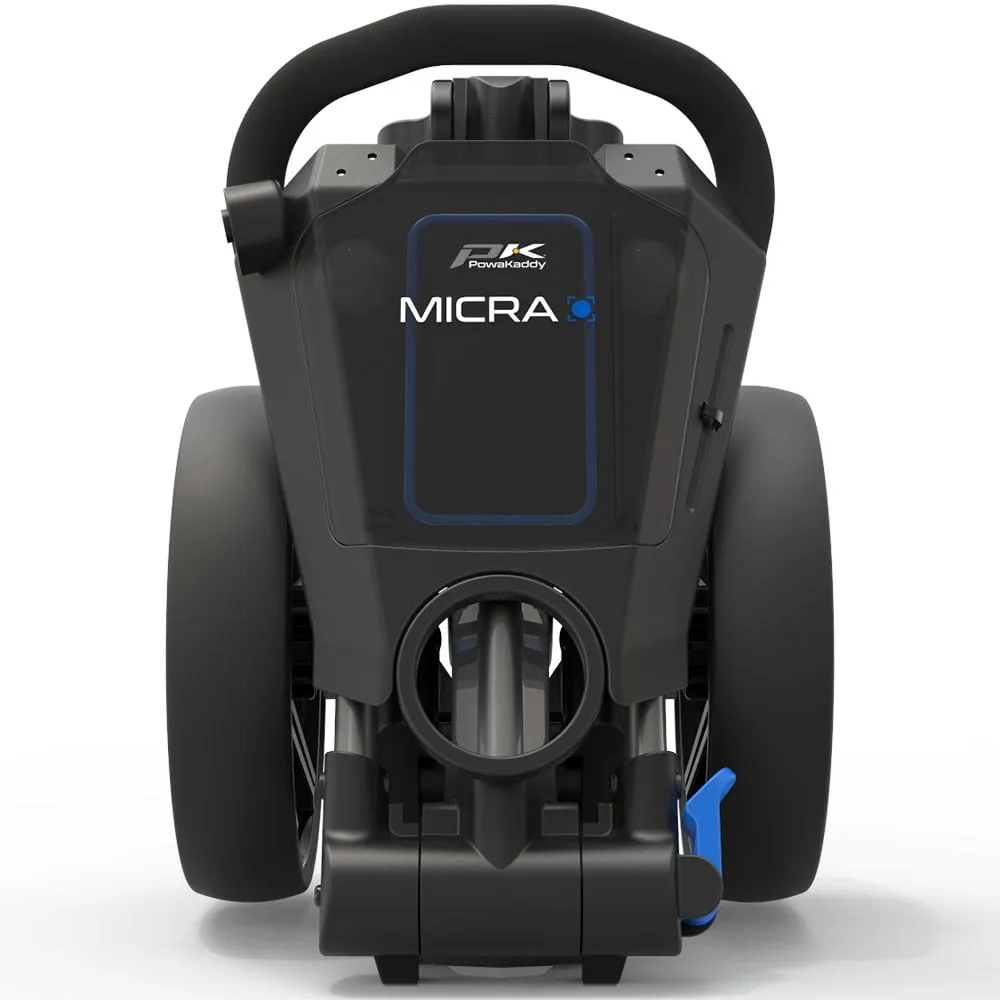 PowaKaddy Micra 3-Wheel Push Trolley - Gunmetal/Blue, Golf club grips, Golf gloves for men