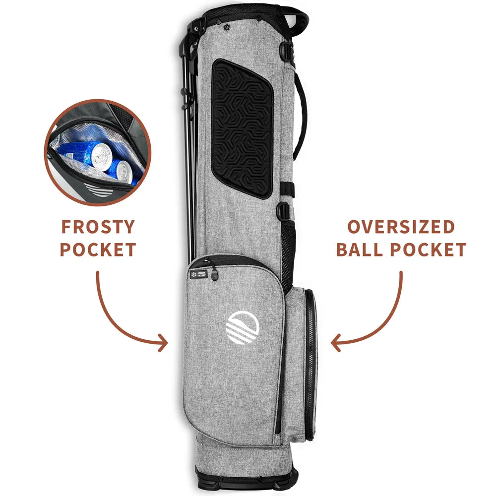 Sunday Golf El Camino Stand Bag - Heather Grey, Adidas golf shoes, Golf posture corrector, Golf cart bag with 14 dividers