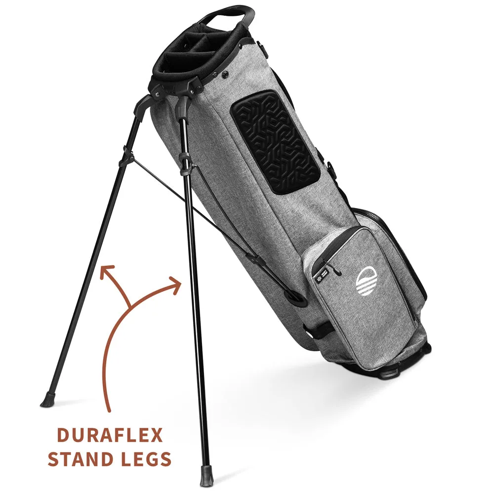 Sunday Golf El Camino Stand Bag - Heather Grey, Golf divot tool, Golf stretching straps