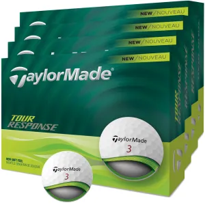 Editor-Loved TaylorMade Tour Response Balls - 4 for 3 - White Quick Buy, Luxury golf accessories, Soft feel golf balls