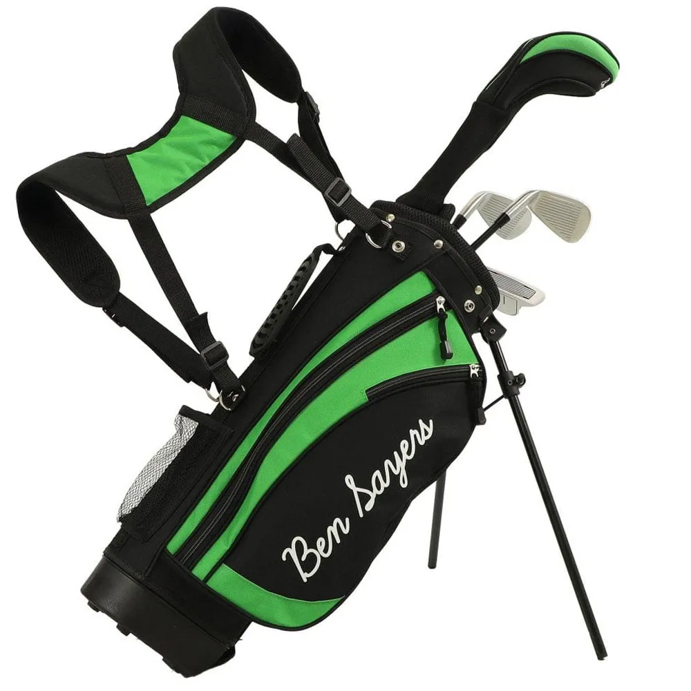 Ben Sayers M1i Junior 5-Piece Stand Bag Package Set - Black/Green, Titleist TSR3 driver