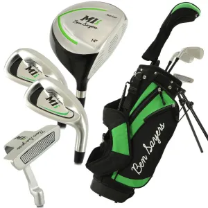 Editor's Choice Ben Sayers M1i Junior 5-Piece Stand Bag Package Set - Black/Green Loved by Thousands, Compression golf socks, Golf travel case
