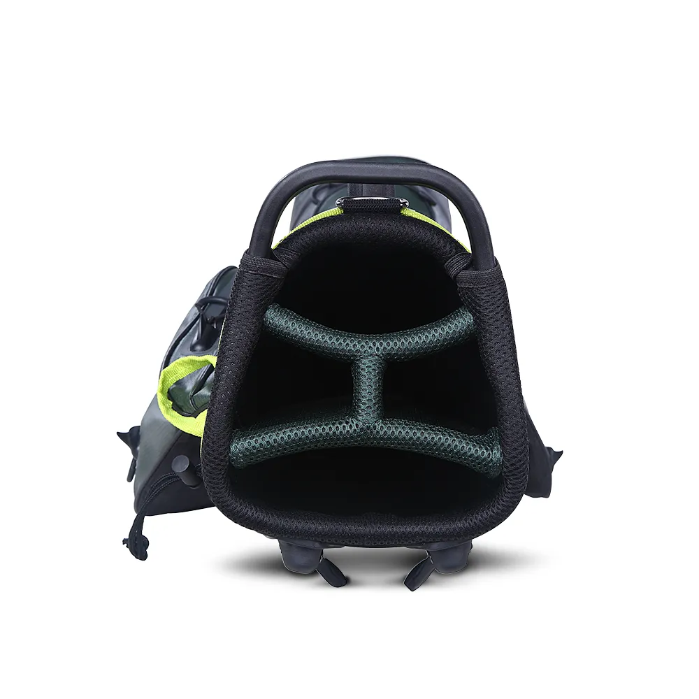 Big Max Aqua Seven G Waterproof Stand Bag - Forest Green/Black/Lime, Shot tracking golf sensor