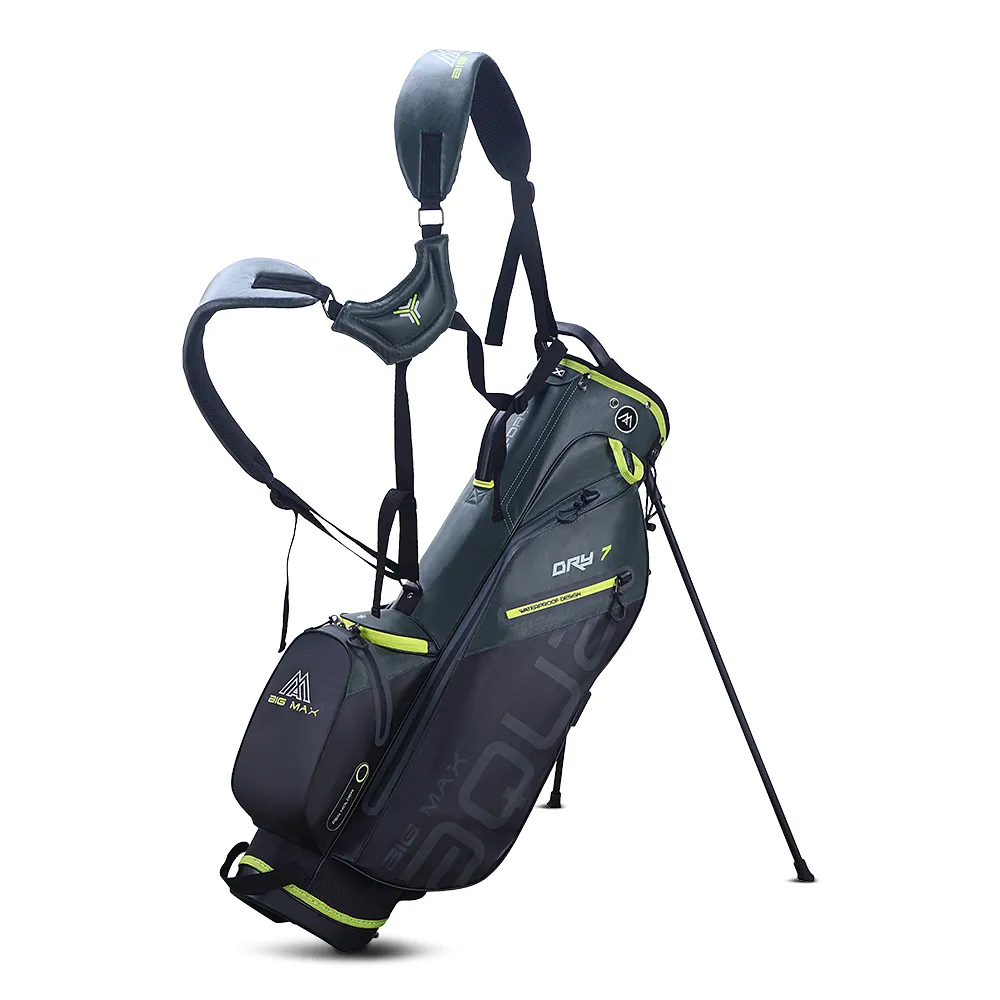 Editor's Choice Big Max Aqua Seven G Waterproof Stand Bag - Forest Green/Black/Lime Too Good to Miss, Golf ball beer cooler, FootJoy golf shoes, Golf practice net