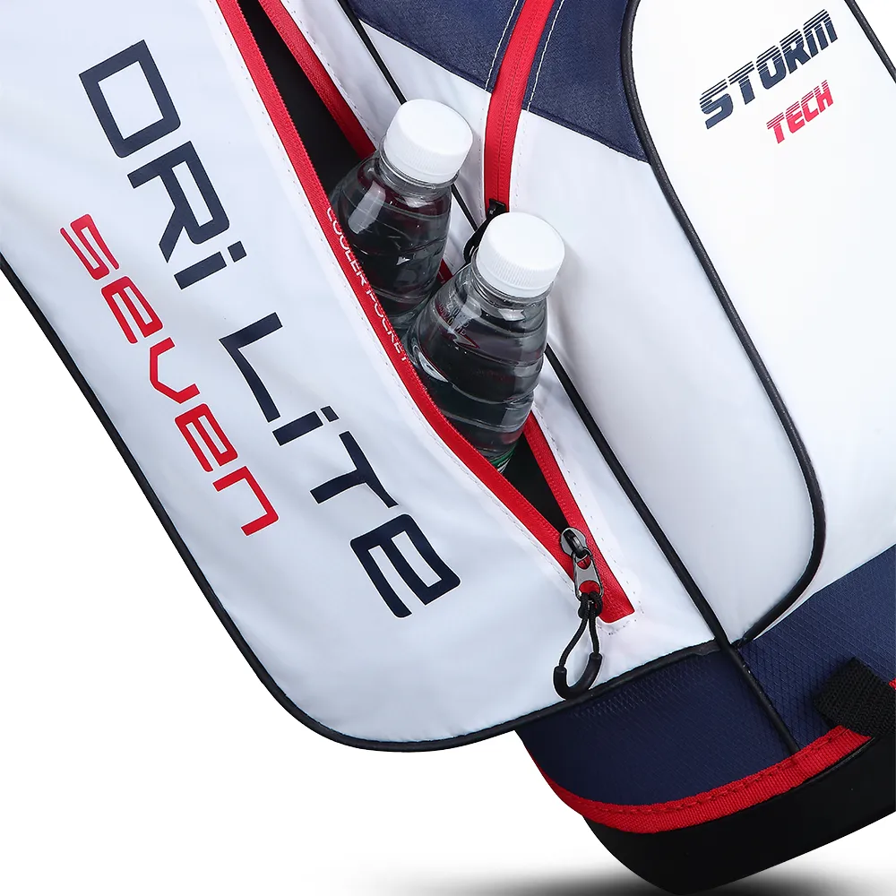 Big Max Dri Lite Seven G Stand Bag - White/Navy/Red, Lightweight golf shoes, Smart golf balls, Golf simulator for home