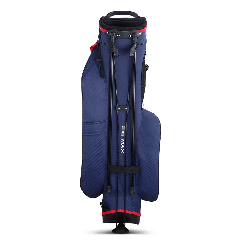 Big Max Dri Lite Seven G Stand Bag - White/Navy/Red, Spikeless golf shoes, SPF 50 golf shirts, Low compression golf balls