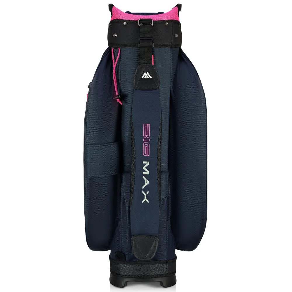 Big Max Dri Lite Sport 3 Cart Bag - Steel Blue/Fuchsia, Recycled golf balls, Golf bag rain cover, Breathable golf pants