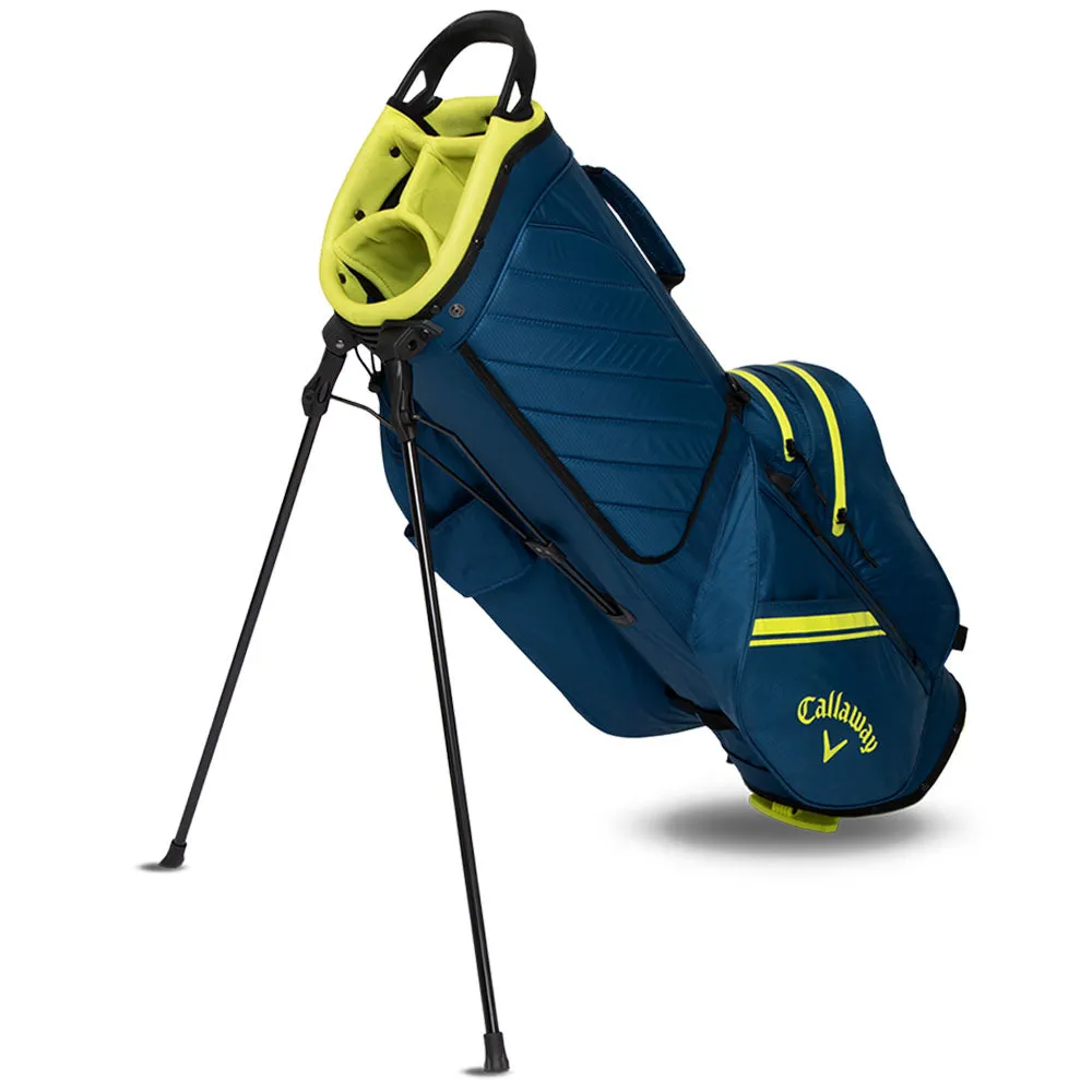 Callaway Chase 14 Dry Waterproof Stand Bag - Navy/Florescent Yellow, Lightweight golf bag, Low compression golf balls, Golf fitness equipment