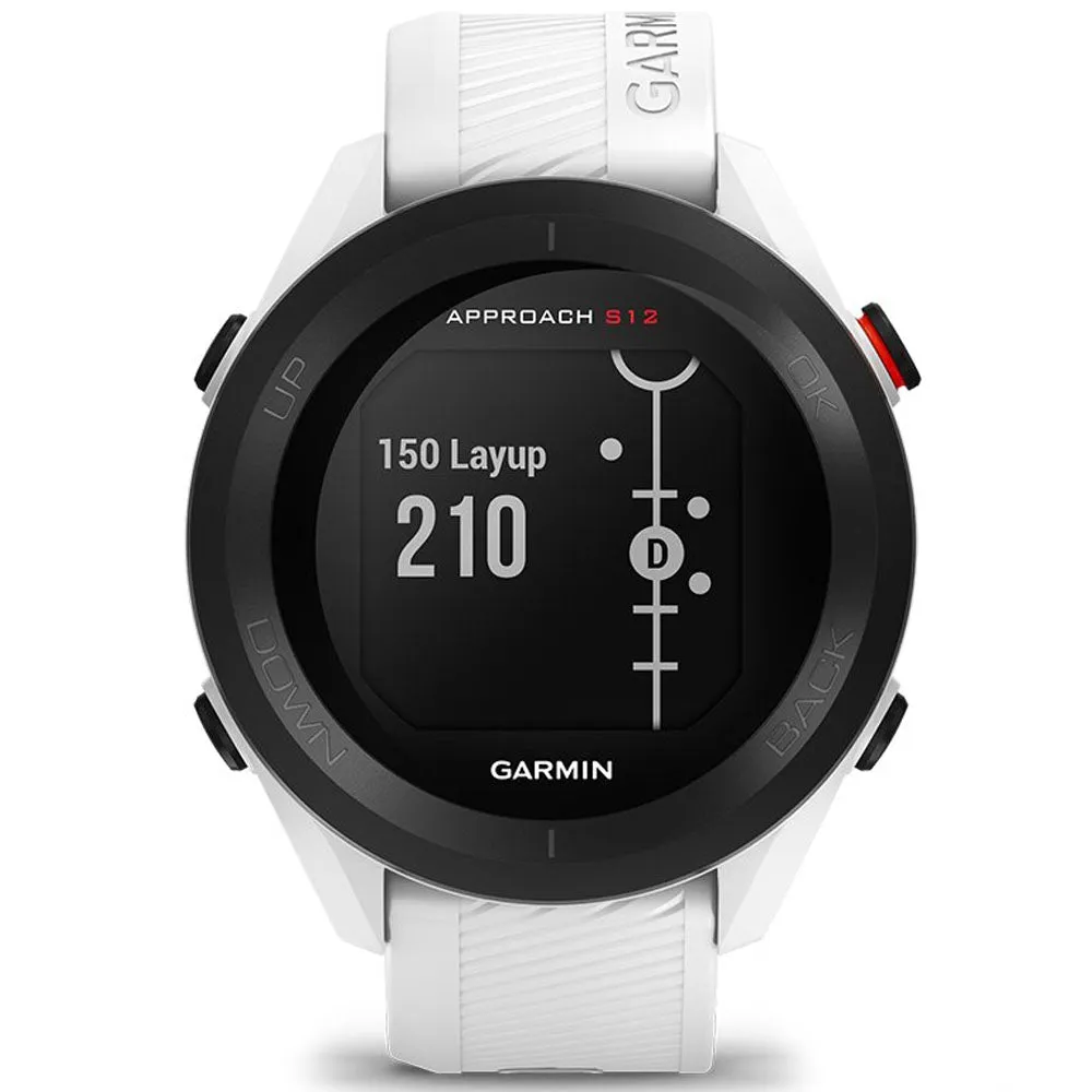 Garmin Approach S12 Golf GPS Watch - White, Golf cart bag with 14 dividers, Custom golf head covers