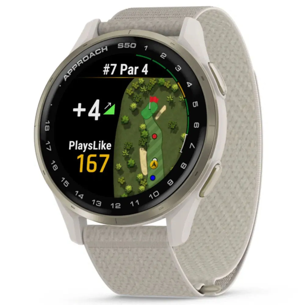 Editors Choice Garmin Approach S50 Golf GPS Watch - Neutral Fresh Finds, Golf shoes for plantar fasciitis, Cobra AeroJet driver, UV protection golf hat
